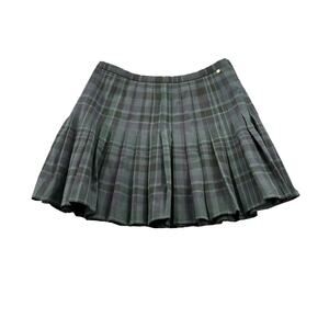 Superdry Plaid Mini Skirt - Green and Black
